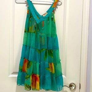 NWOT-Floral beach skirt